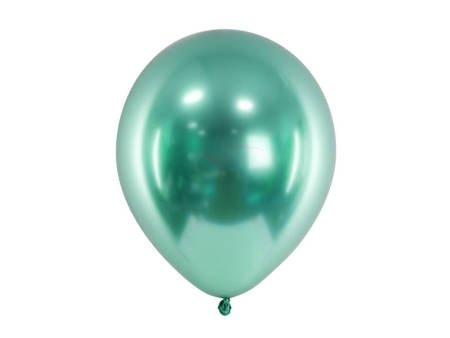 Balony lateksowe 30cm - Glossy - Butelkowa zieleń - 50 sztuk